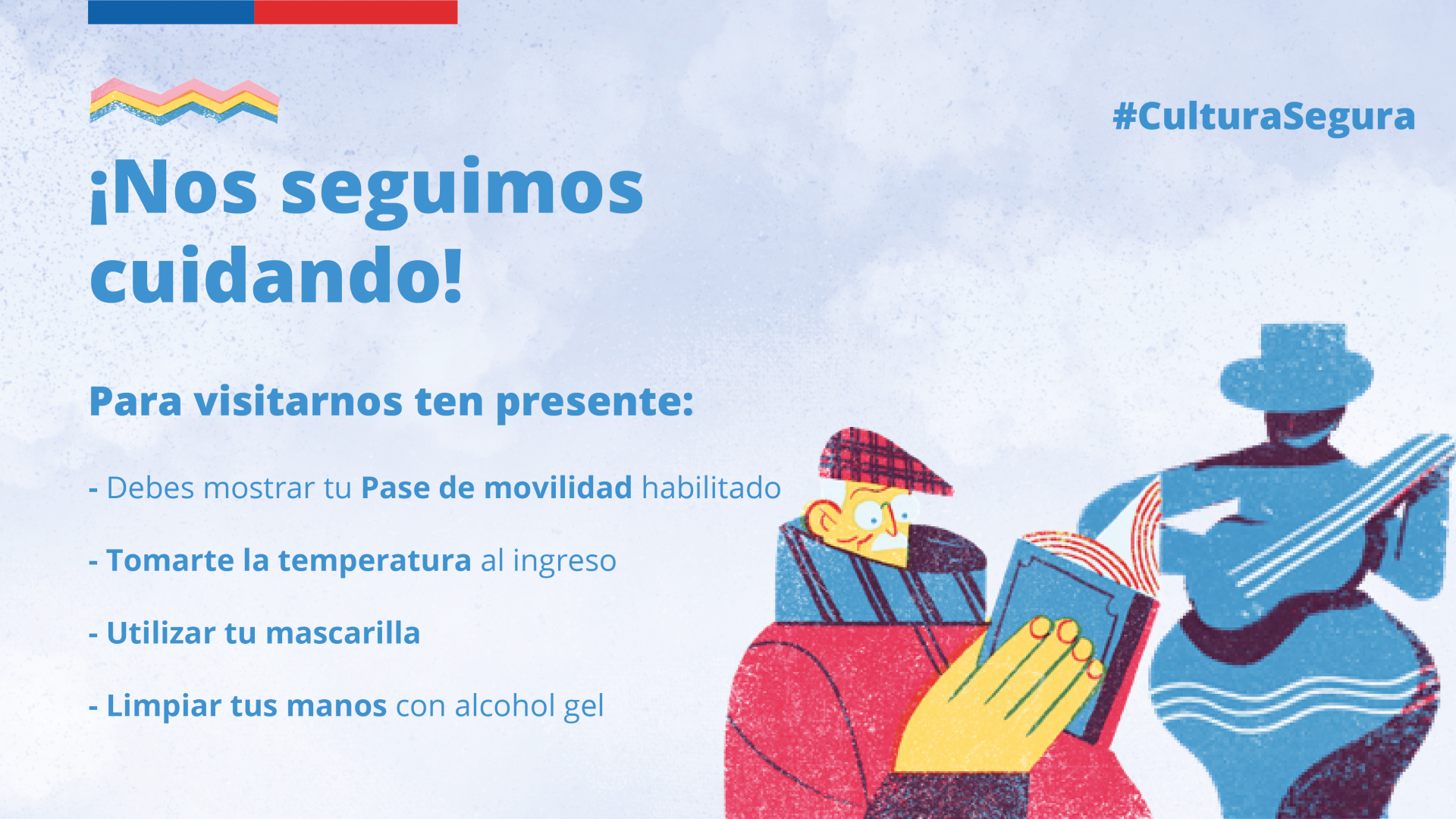Promocional Nos seguímos cuidando, planificación de visitas al museo