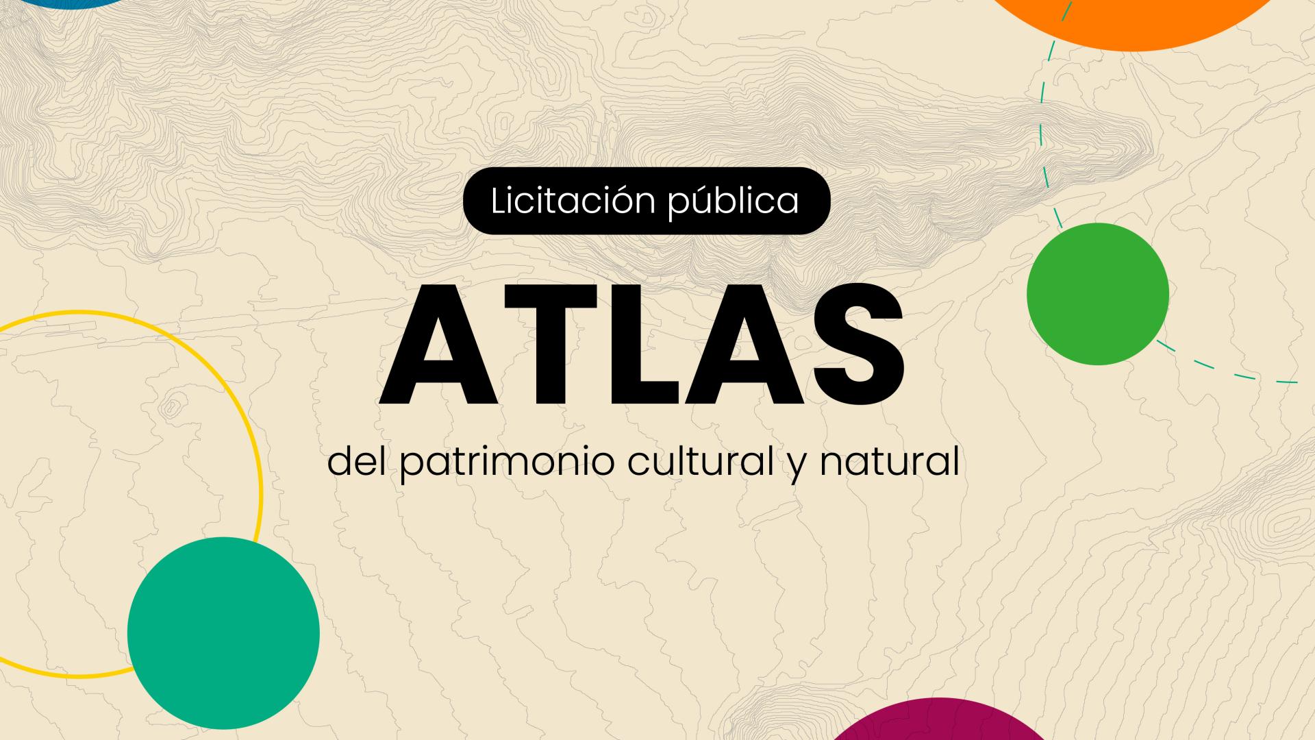 Gráfica licitación públicas Atlas del patrimonio cultural y natural