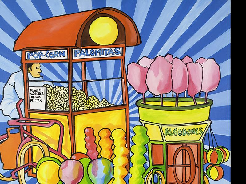 El vendedor de algodón dulce, palomitas y globos, 2003