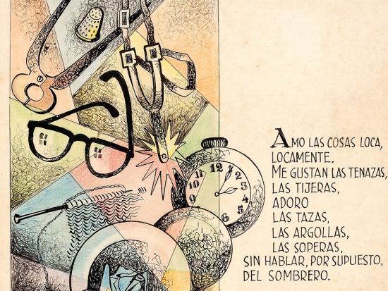 Obra inspirada en un poema de Pablo Neruda y que forma parte de un conjunto de poemas ilustrados realizados por integrantes del Grupo Ancoa en la década del '70.