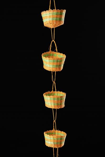 Detalle de cuelga de canastos